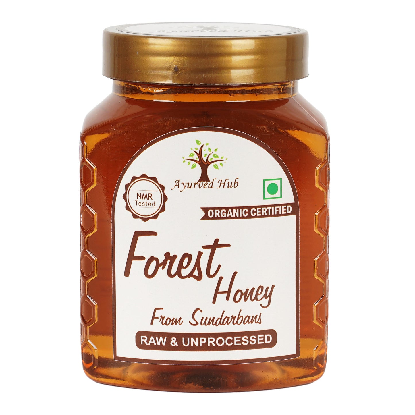 Raw Organic Forest Honey from Sundarbans 500g | NMR Tested, ISO Certified, Unprocessed, Unpasteurized, Pure & Natural