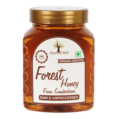 Raw Organic Forest Honey from Sundarbans 500g | NMR Tested, ISO Certified, Unprocessed, Unpasteurized, Pure & Natural