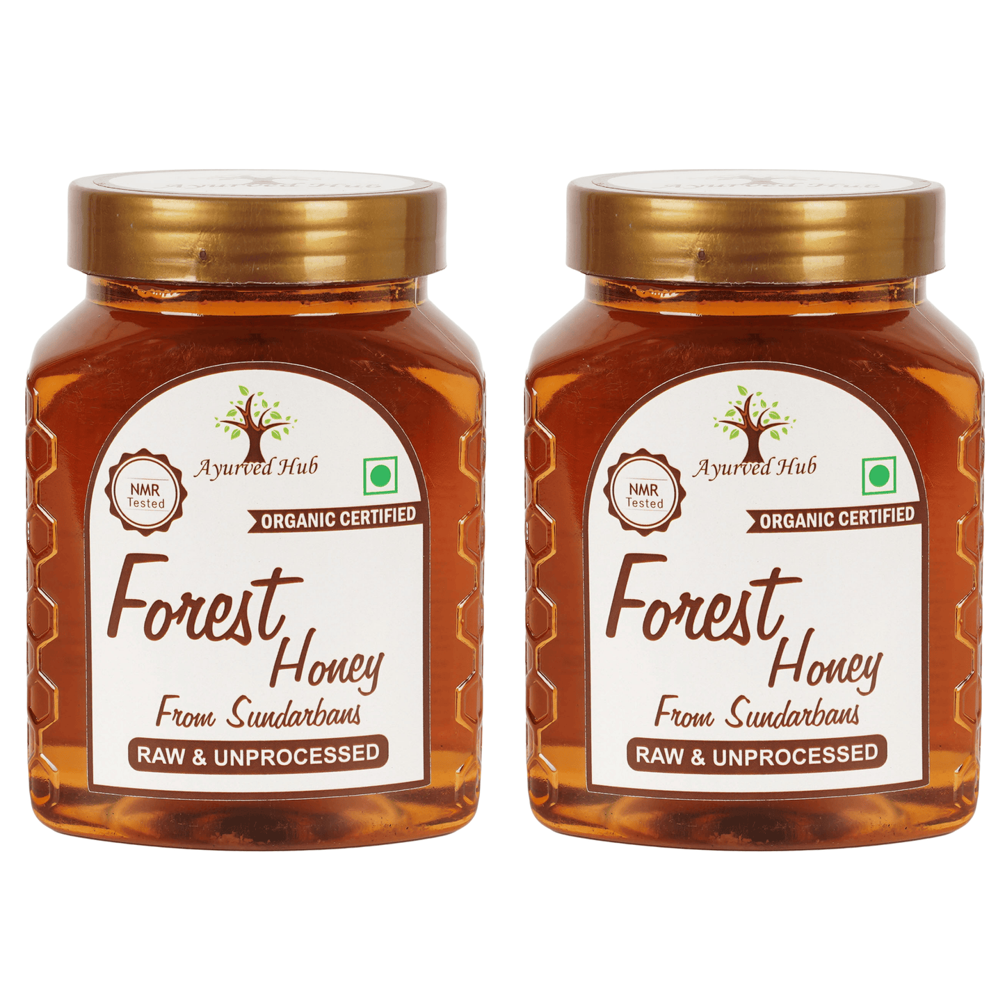 Raw Organic Forest Honey from Sundarbans 500g | NMR Tested, ISO Certified, Unprocessed, Unpasteurized, Pure & Natural