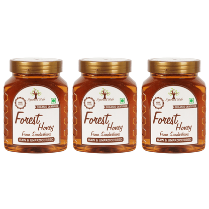 Raw Organic Forest Honey from Sundarbans 500g | NMR Tested, ISO Certified, Unprocessed, Unpasteurized, Pure & Natural