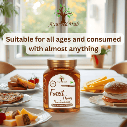 Raw Organic Forest Honey from Sundarbans 500g | NMR Tested, ISO Certified, Unprocessed, Unpasteurized, Pure & Natural
